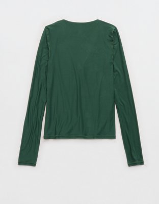 SMOOTHEZ Long Sleeve Ruched Top