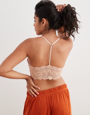 aerie eyelash lace padded bralette