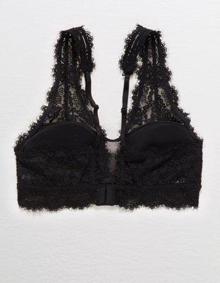 Aerie Eyelash Lace Plunge Bralette