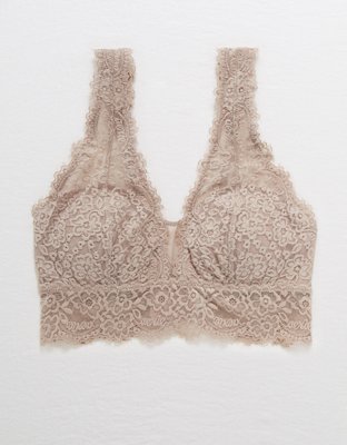 Aerie Eyelash Lace Plunge Bralette
