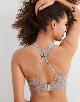 Aerie Eyelash Lace Plunge Bralette