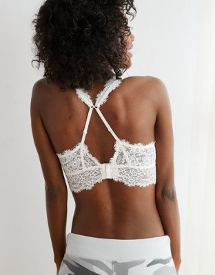Aerie Eyelash Lace Plunge Bralette
