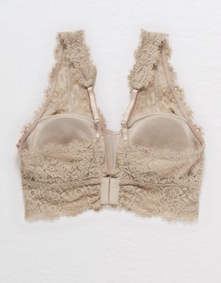 Aerie Eyelash Lace Plunge Bralette