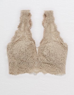 Aerie Eyelash Lace Plunge Bralette