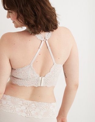 Aerie Eyelash Lace Plunge Bralette