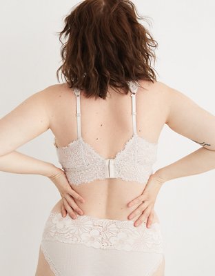 Aerie Eyelash Lace Plunge Bralette