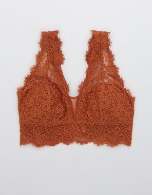 Aerie Eyelash Lace Plunge Bralette