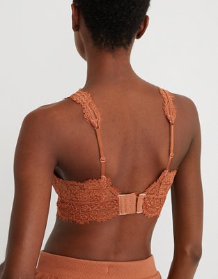 Aerie Eyelash Lace Plunge Bralette