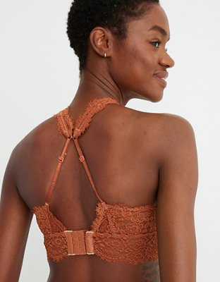 Aerie Eyelash Lace Plunge Bralette