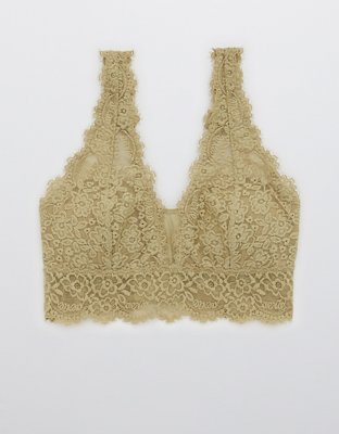 Aerie Eyelash Lace Plunge Bralette