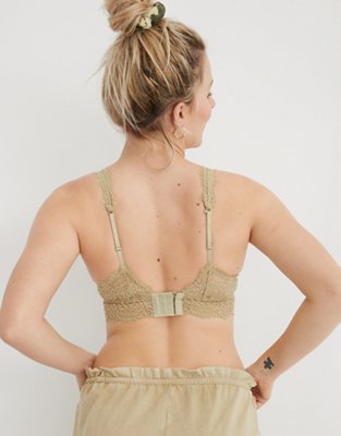 Aerie Eyelash Lace Plunge Bralette