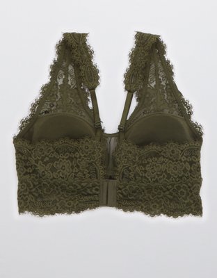 Aerie Eyelash Lace Plunge Bralette