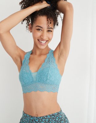 Shop Aerie Eyelash Lace Push Up Bralette online