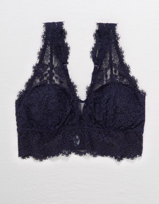 aerie romantic lace plunge bralette