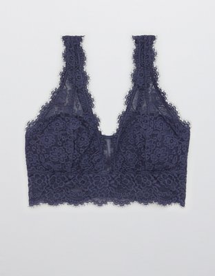 Aerie Eyelash Lace Plunge Bralette