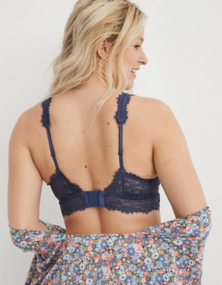 Aerie Eyelash Lace Plunge Bralette