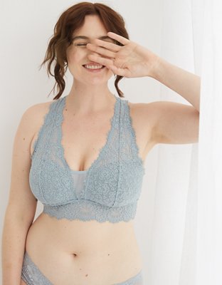 Aerie Eyelash Lace Plunge Bralette