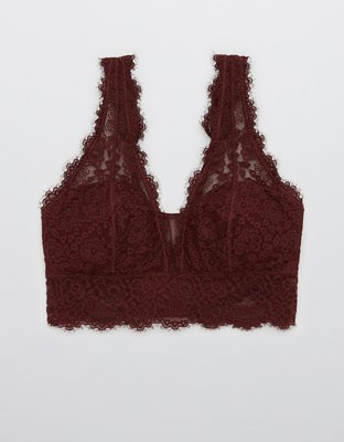 Aerie Eyelash Lace Plunge Bralette
