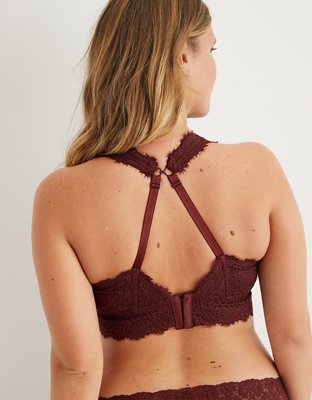 Aerie Eyelash Lace Plunge Bralette