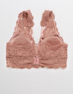 Aerie Eyelash Lace Plunge Bralette