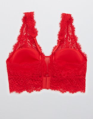 Aerie Eyelash Lace Plunge Bralette