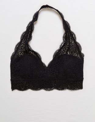 Aerie Joy Lace Padded Longline Bralette