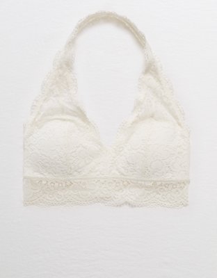 Aerie Wildflower Lace Padded Halter Bralette