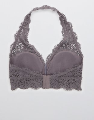 Aerie Wildflower Lace Padded Halter Bralette