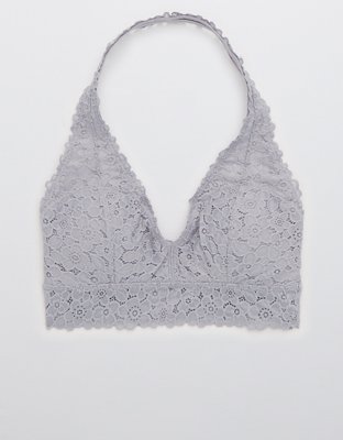 Aerie Lace Padded Halter Bralette