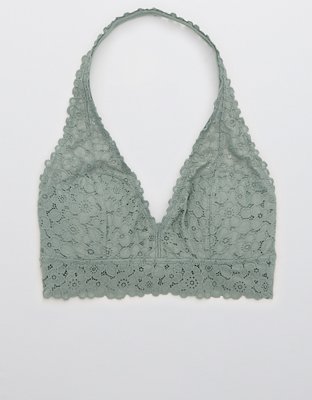 Aerie Lace Padded Halter Bralette