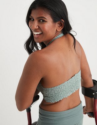 Aerie Lace Padded Halter Bralette
