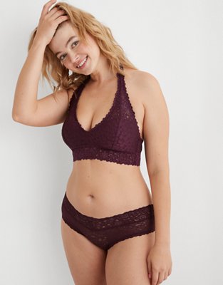 Aerie Lace Padded Halter Bralette