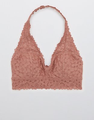 Aerie Lace Padded Halter Bralette
