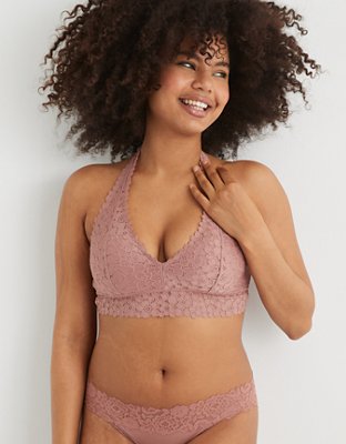 Aerie Garden Party Strappy Lace Bralette Gray Size L - $12 (70% Off Retail)  - From Eryn