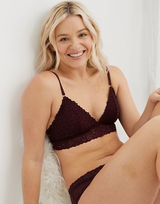 Aerie Lace Strappy Triangle Bralette