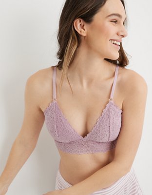 Aerie Lace Strappy Triangle Bralette