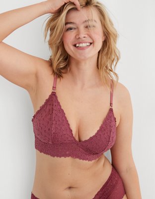 Aerie Lace Strappy Triangle Bralette