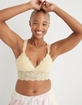 aerie eyelash lace racerback bralette