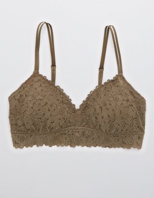 Aerie Ribbed Lace Bra Top