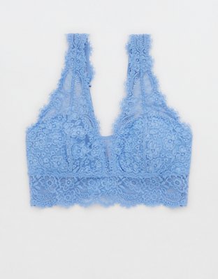 Aerie Eyelash Lace Plunge Bralette