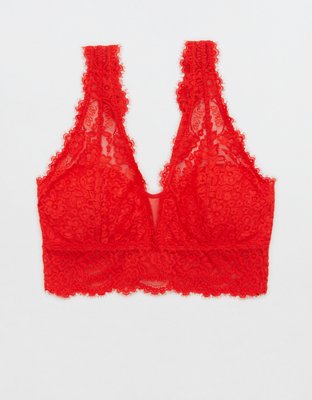 Aerie Eyelash Lace Padded Bralette