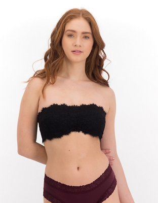 AERIE ISLAND LACE BANDEAU BRALETTE Soft Muslin Size S Style #0695-2840