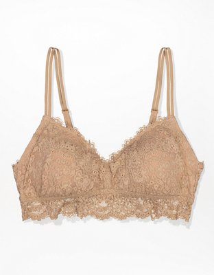 Aerie Kelly Green Lace Longline Cropped Bralette, Large - $25 - From Jessica