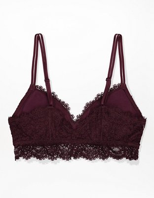 Aerie Bralette con pushup, relleno y encaje