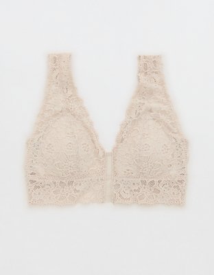 Easily Enchanting Padded Lace Bralette (Off White)