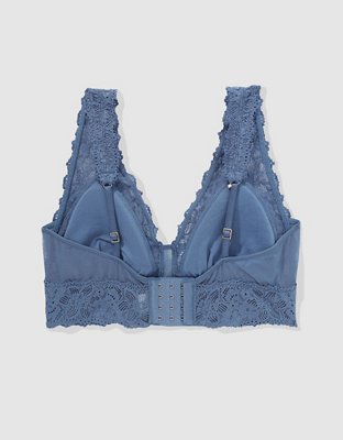 Show Off Eyelash Lace Padded Plunge Bralette