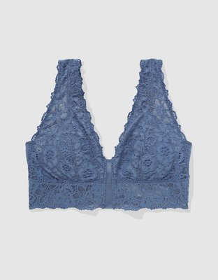 Show Off Eyelash Lace Padded Plunge Bralette