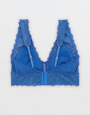 Show Off Eyelash Lace Padded Plunge Bralette