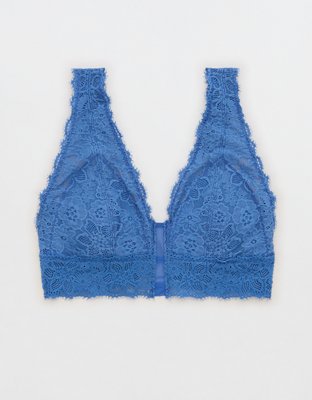 Show Off Eyelash Lace Padded Plunge Bralette