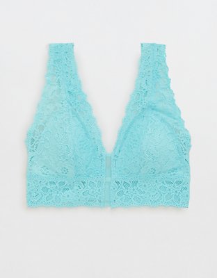 Show Off Eyelash Lace Padded Plunge Bralette